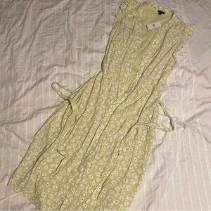 Ann Taylor Maxi Dress Floral Print Button Up Long Dress NWT Size 10